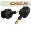 Digitlis Audio Adapter Optikai 3.5mm Dugasz - TosLink Alj F