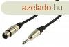 XLR Mono Kbel 6.35 mm-es Dug - XLR 3-Plus Aljzat 4.00 m 