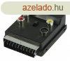 SCART-Adapter Kapcsolhat SCART Dug - SCART Aljzat + S-Vide